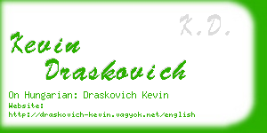 kevin draskovich business card